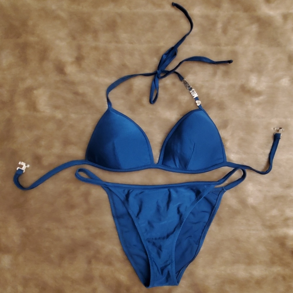 Moschino Mare bikini with metal charm sliders